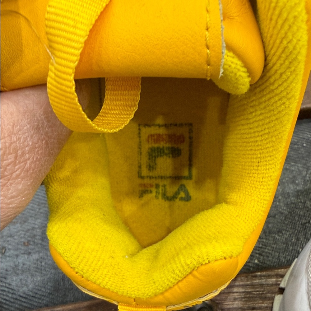 Fila Vibrant Yellow Athletic Shoes - Picture 4 of 12